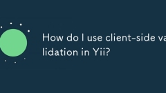 How do I use client-side validation in Yii?