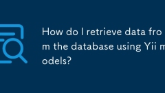 Wie rufe ich Daten aus der Datenbank mit YII -Modellen ab?