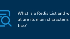 Redis 목록이란 무엇이며 주요 특성은 무엇입니까?