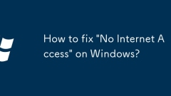 Comment corriger 'pas d'accès Internet' sur Windows?