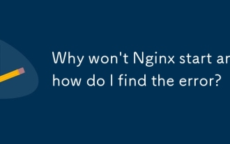 Why won't Nginx start and how do I find the error?