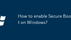Bagaimana untuk mengaktifkan Boot Secure pada Windows?