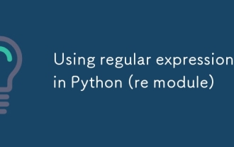 在Python(RE模塊)中使用正則表達(dá)式