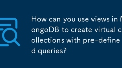 How can you use views in MongoDB to create virtual collections with pre-defined queries?