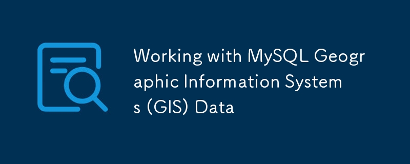 MySQL ?? ?? ??? (GIS) ???? ??