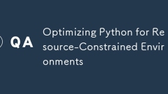 优化用于资源受限环境的Python