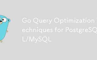 Go PostgreSQL/MySQL的查詢優化技術