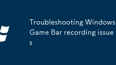 Dépannage des problèmes d'enregistrement de la barre de jeu Windows