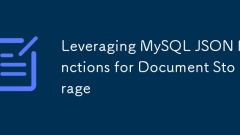 利用MySQL JSON功能進行文檔存儲