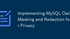 實施MySQL數據掩蓋和修訂隱私