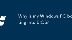 Mengapa PC Windows saya boot ke BIOS?