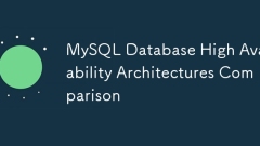 MySQL數據庫高可用性體系結構比較