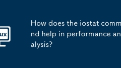 Bagaimanakah arahan iostat membantu dalam analisis prestasi?