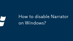 Bagaimana untuk melumpuhkan narator di Windows?