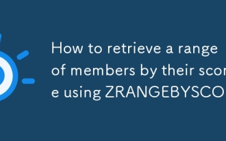 How to retrieve a range of members by their score using ZRANGEBYSCORE?