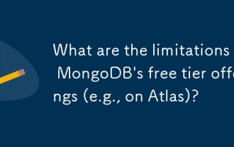What are the limitations of MongoDB's free tier offerings (e.g., on Atlas)?