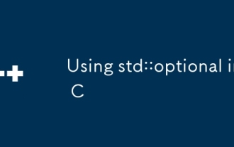 Using std::optional in C