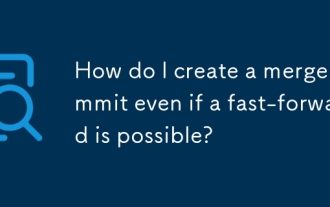 How do I create a merge commit even if a fast-forward is possible?