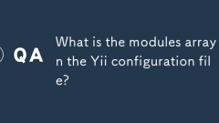 Quel est le tableau des modules dans le fichier de configuration YII?