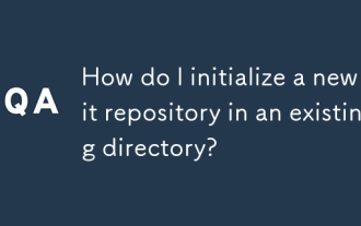 How do I initialize a new Git repository in an existing directory?