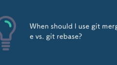 Quand dois-je utiliser Git Merge vs Git Rebase?