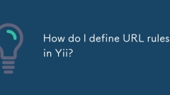 Wie definiere ich URL -Regeln in YII?