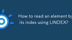 Wie lese ich ein Element mit seinem Index mit Lindex?