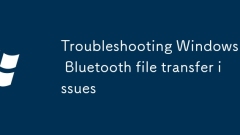 Dépannage des problèmes de transfert de fichiers Bluetooth Windows 11
