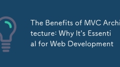 Die Vorteile der MVC -Architektur: Warum es für die Webentwicklung unerl?sslich ist