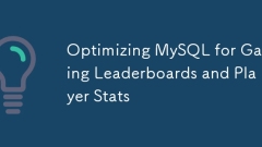 게임 리더 보드 및 플레이어 통계에 대한 MySQL 최적화