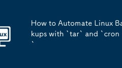 Cara mengautomasikan sandaran Linux dengan `tar` dan` cron`