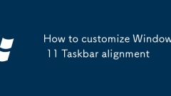 Cara menyesuaikan penjajaran bar tugas Windows 11