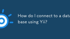 Wie verbinde ich mich mit YII mit einer Datenbank?