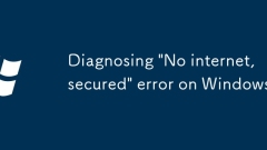 Diagnostic 'pas d'erreur Internet, sécurisée' sur Windows
