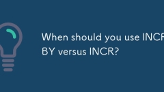 Wann sollten Sie Inchrby versus Incrise verwenden?