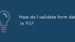 Wie validiere ich Formdaten in yii?