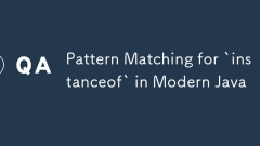 Pencocokan corak untuk `InstanceOf` dalam java moden