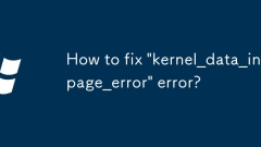 Bagaimana untuk memperbaiki ralat 'kernel_data_inpage_error'?