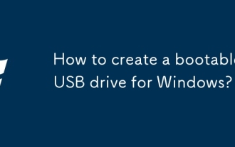 Windows 용 부팅 가능한 USB 드라이브를 만드는 방법은 무엇입니까?
