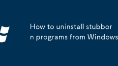 Cara menyahpasang program yang degil dari Windows