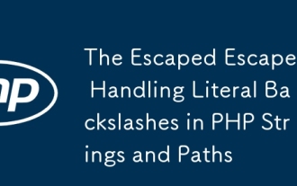 L'escaper échappé: manipuler les barres de barres littérales dans les chaînes et les chemins PHP