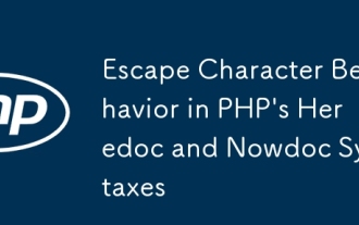 Échappez le comportement des personnages dans les syntaxes Heredoc et Nowdoc de PHP
