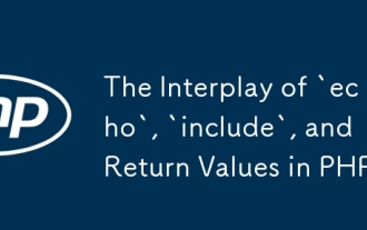 The Interplay of `echo`, `include`, and Return Values in PHP