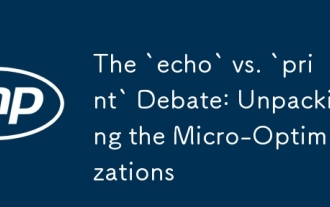 The `echo` vs. `print` Debate: Unpacking the Micro-Optimizations