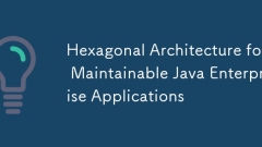 Hexagonale Architektur für die Wartbare Java Enterprise -Anwendungen