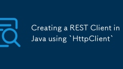 Erstellen eines REST -Clients in Java mit `httpclient`