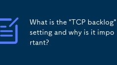 What is the 'TCP backlog' setting and why is it important?