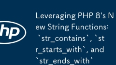Tire en tirant les nouvelles fonctions de chaîne de Php 8: `str_contitains`,` str_starts_with`, et `str_ends_with`