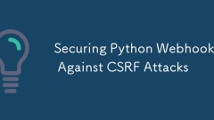 CSRF攻撃に対してPython Webhookを保護します