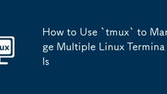 How to Use `tmux` to Manage Multiple Linux Terminals